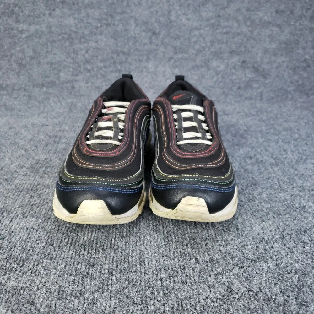 Nike Air Max 97‎ Shoes Womens Size 9 Black Rainbow Casual Sneakers DJ5999-001